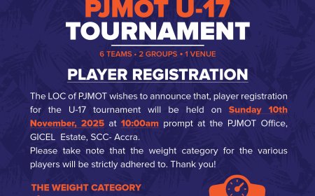 Player Registration 2025 PJMOT U17