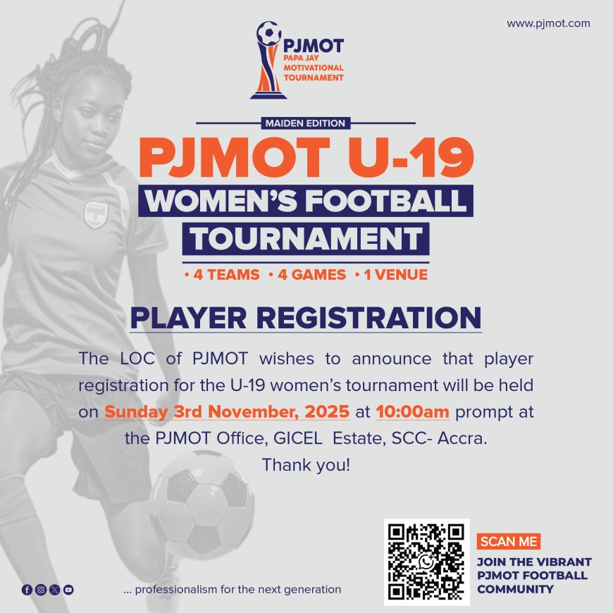 Player Registration for PJMOT Women's Tournament