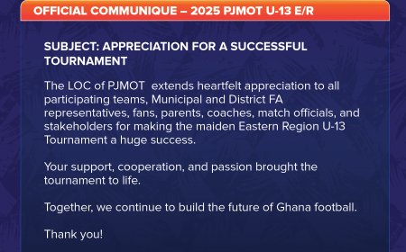 A Heartfelt Thank You: PJMOT Appreciates All Stakeholders for a Successful Eastern Region U-13 Tournament
