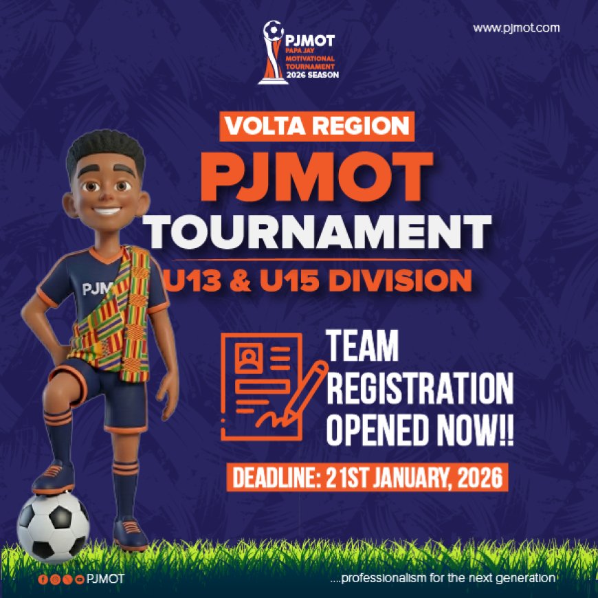 Registration Opens for the Maiden PJMOT Volta Region Tournament