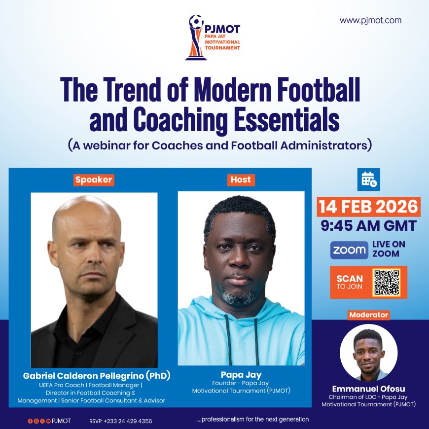 PJMOT to Host High-Level Football Webinar on Modern Coaching Trends